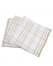 Load image into Gallery viewer, Wizar Al Bahaar (100% Cotton) White Checks - W07