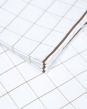 Load image into Gallery viewer, Wizar Al Bahaar (100% Cotton) White Checks - W01
